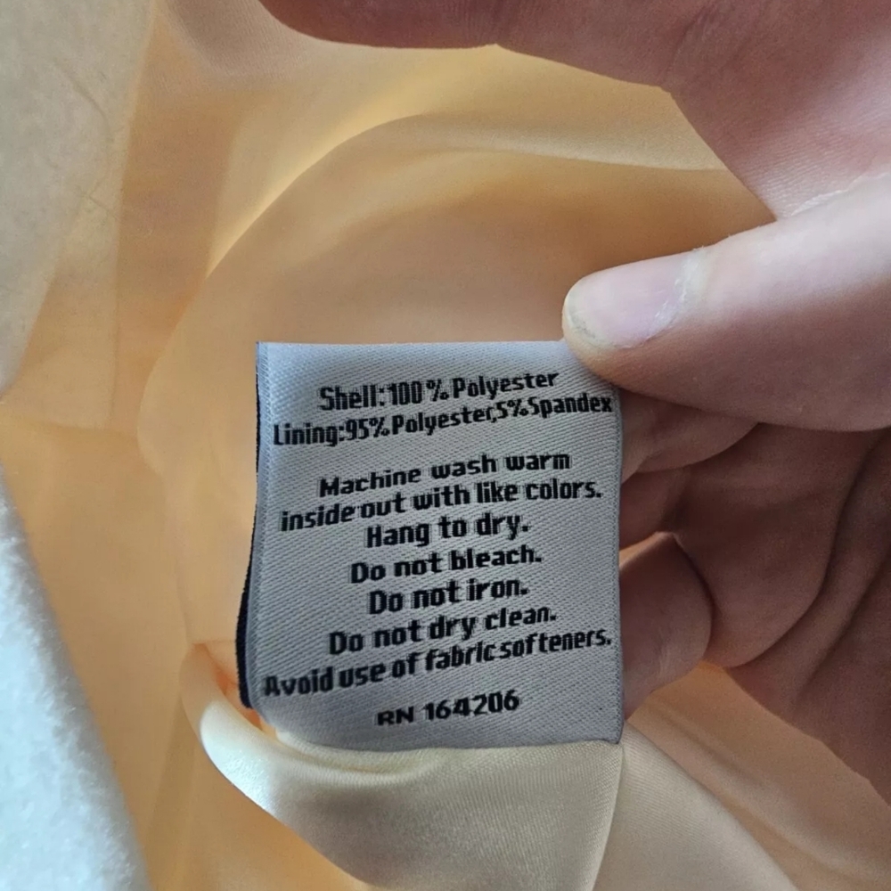 Dudley Stephens Diana Button Front Jacket Women's Size XL Cream Fleece Sold Out - Picture 9 of 9